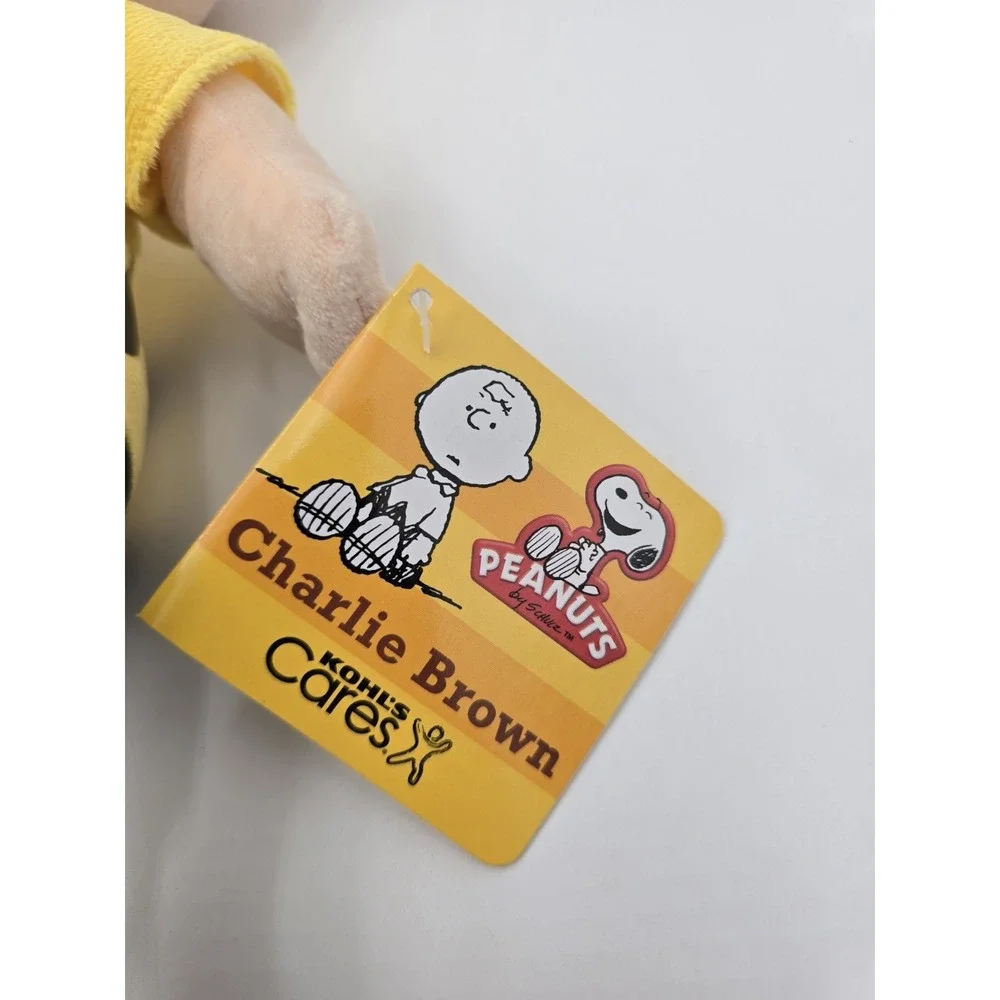Kohls Cares Charlie Brown Plush 12" Stuffed Doll Toy Peanuts Gang With tags - Picture 3 of 6